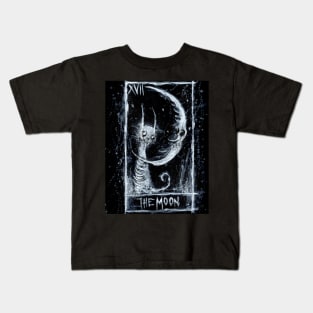 The Moon tarot card art by Gus Fink Kids T-Shirt